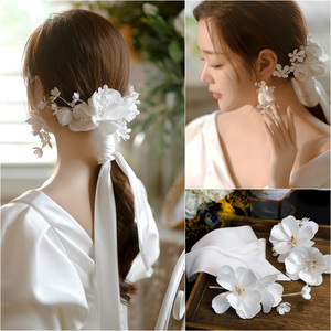 白花发饰