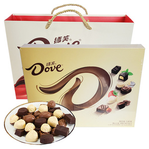 德芙（Dove） 德芙巧克力精心之选7种口味经典礼盒140g盒装送礼袋