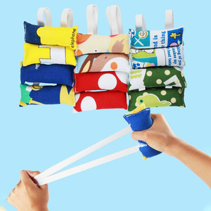 儿童布艺拉力器宝宝幼儿园自制卡通手工拉力玩具幼儿拉力健身器绳