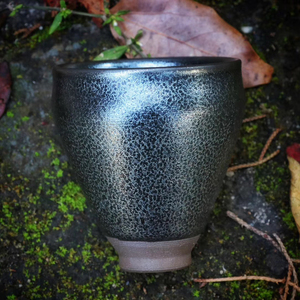 建盏名师黄长发非遗传承人精品原矿釉铁胎单品茗茶盏纯手工主人杯