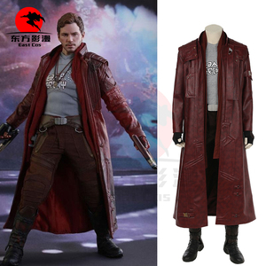 东方影漫 银河护卫队2星爵cos服男皮大衣风衣全套漫威cosplay服装