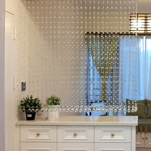 苏菲亚珠帘水晶隔断客厅水晶帘隔断帘成品装饰玄关鞋柜家用帘子