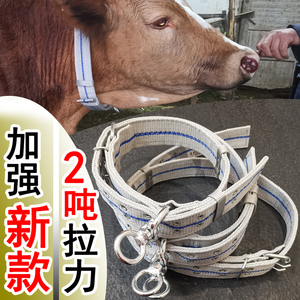 加强栓牛脖套扣2吨拉力牵引固定绳子链条龙头套拴系育肥牛牛项圈
