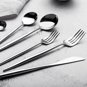 家用304不锈钢刀叉勺三件套可爱的刀叉西餐餐具全套刀叉勺子套装