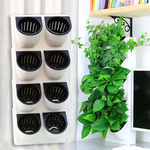 立体垂直绿化植物墙壁挂花盆塑料绿植墙面装饰挂壁绿化悬挂种植槽