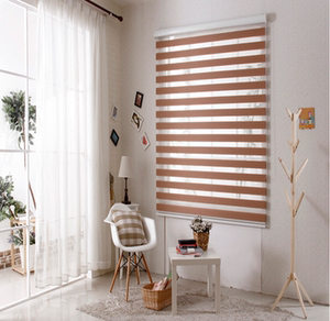 客厅卧室自由调光透景上下升降窗帘