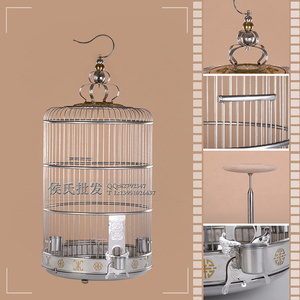 天寿不锈钢鸟笼 百灵不锈钢鸟笼 专为百灵设计 百灵鸟笼