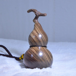 纯手工雕刻老挝大红酸枝木艺葫芦手把件老红木鬼眼挂件摆件144