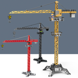 仿真合金吊头工程吊塔建筑塔吊拼装组装模型儿童玩具六一礼物