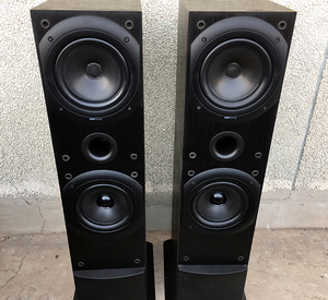 二手原装进口英国KEF Q50同轴发烧落地音箱双6.5寸家用HIFI用音响