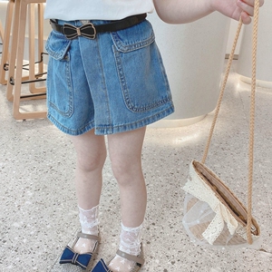 女童牛仔短裤2022夏季新款儿童韩版洋气小女孩女宝宝时髦热裤子潮