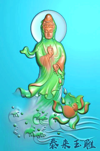 电脑雕刻精雕图站观音