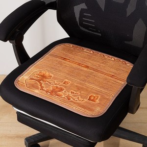 坐垫夏季凉垫圆形冰丝办公家用椅子餐椅座椅圆凳凉席屁垫清凉透气