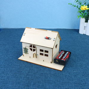 科技小制作创意小发明七彩发光房子科学实验玩具材料益智手工拼装