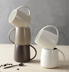 欧式简约陶瓷咖啡拿铁拉花牛奶早餐杯子情侣创意马克杯包邮会议杯