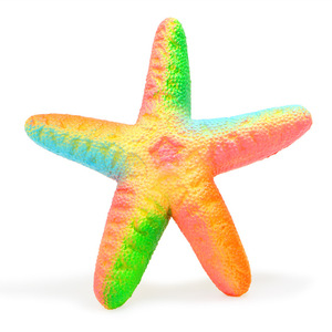 squishy慢回弹pu超大炫彩海星模型假面包可捏软儿童发泄解压玩具