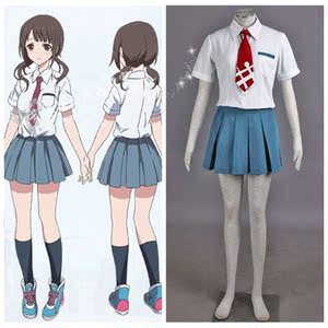 tari tari冲田纱羽装白浜坂高中校服动漫日常cosplay女装