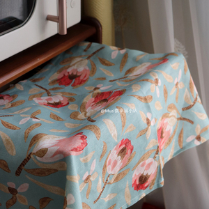 田园复古创意花卉亚棉麻餐桌布餐盘布垫家居装饰布艺漂亮的餐巾布