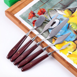 颜料小铲子 美术用品 色彩水粉 手工画用 调色刮刀唯美