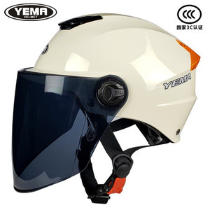 野马3c认证头盔电动车女夏季通用防晒防紫外线男摩托车半盔安全帽