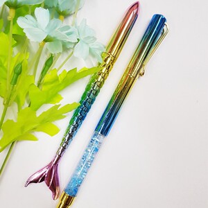 流沙钢笔少女心梦幻可爱粉创意网红抖音女生小仙女超萌学生美人鱼