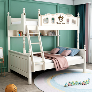 儿童床上下床男孩女孩高低床青少年男生双层床铺小户型两层子母床