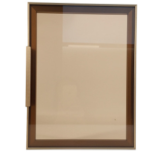 极简轻奢玻璃门 极窄衣柜门 书柜酒柜门 窄边铝框玻璃门 玻璃柜