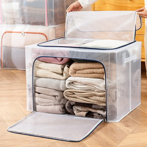 装衣服收纳箱家用大号布艺折叠衣物整理箱子袋子冬天衣服收纳神器