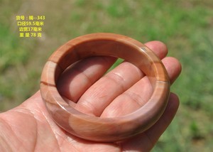 新疆戈壁玉玉华木化石硅化木手镯无处理手镯优惠商品不议价包邮