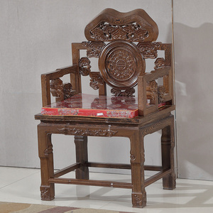 红木椅子花梨木靠背椅鸡翅木太师椅酸枝木皇宫圈椅中式实木主人椅