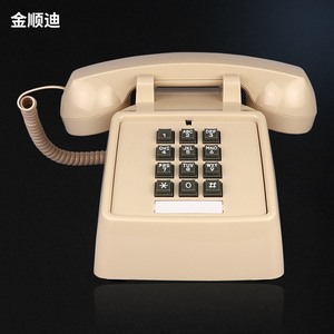 欧式仿古电话机老式复古办公固话座机家用古董机械铃铛美式电话机