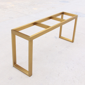 定做金色桌架钛金色桌脚轻奢高端不锈钢金色桌腿支架子黄铜桌子脚