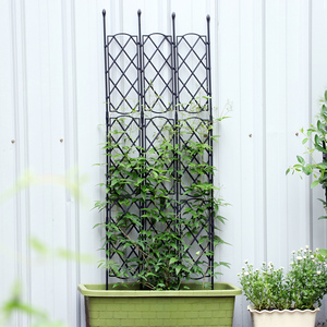 铁线莲攀爬架花卉网格屏风室内绿植花盆支撑架阳台庭院花园围栏架