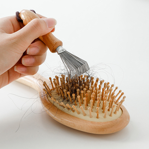 日本梳子清洁刷头发清扫爪气垫梳小刷子气囊按摩梳毛发清理器工具