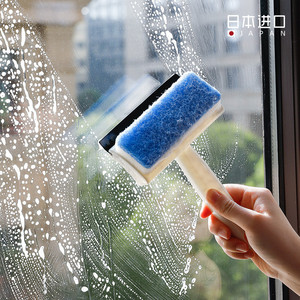 日本进口刮水器擦玻璃双面擦抹窗户清洗镜面刷子清洁专用工具
