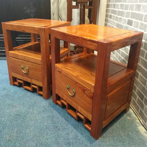 香脂木豆;红檀香木;中式古典家具;床头柜定制