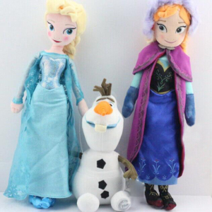 Frozen冰雪奇缘毛绒娃娃 艾莎安娜Anna雪宝公仔 爱莎Elsa公主玩具