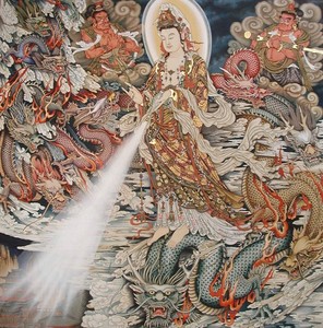 新款5d魔方圆钻石画客厅满钻十字绣降龙踏龙骑龙观音菩萨佛像人物