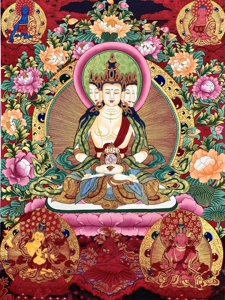 圆钻石画藏传唐卡大日如来佛像十字绣人物定制满钻挂画煌煌012990