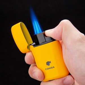 喷火枪焊枪雪茄打火机点艾灸防风喷枪户外烘焙充气体直冲喷抢火机