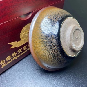 建窑建盏詹彦福师傅19年国礼作品主人杯收藏器