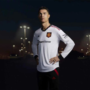 正品22-23曼联球衣欧冠版客场林加德拉什福德球员版7号c罗足球服