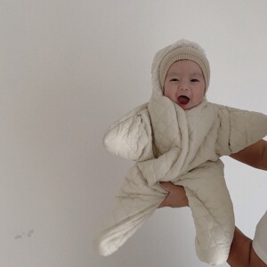 派大星婴儿哈衣服冬装抱被超萌网红睡衣宝宝连体睡袋海星可爱爬服