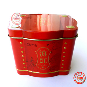 洪源 云南凤庆滇红茶叶 品茗茶香韵 滇红茶空包装盒 精美铁盒铁罐