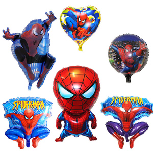 2023卡通造型玩具铝膜蜘蛛侠气球自封口外贸铝箔大号升空正义联盟