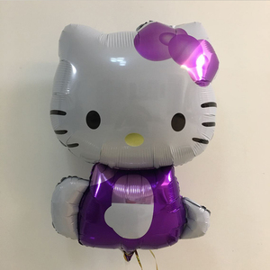促销新款卡通造型萌KT猫氦气球儿童生日派对装饰布置引路KT猫汽球
