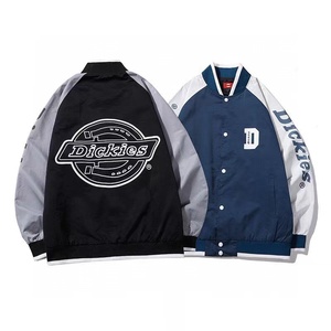 dickies迪克斯拼色棒球服秋冬新款夹克男女情侣印花潮牌i