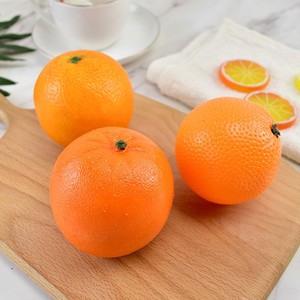 仿真橙子模型塑料新奇士脐橙假橘子水果桔子摆件摄影装饰早教道具