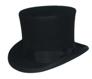 18CM羊毛高顶筒礼帽/总统帽/绅士帽/魔术帽/马术帽彩色帽子男女帽