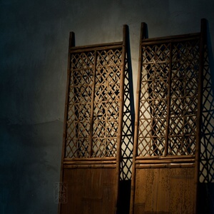 复古老斑竹屏风新中式竹编定制艺术茶道玄关隔断文人雅玩空间装饰